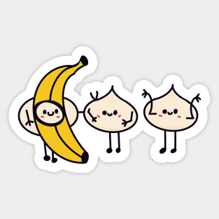 Banana Bao & Friends Sticker